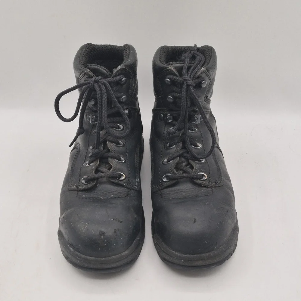 Timberland PRO Titan Work‎ Boots Womens Size 7 Black Leather Ankle Safety Toe